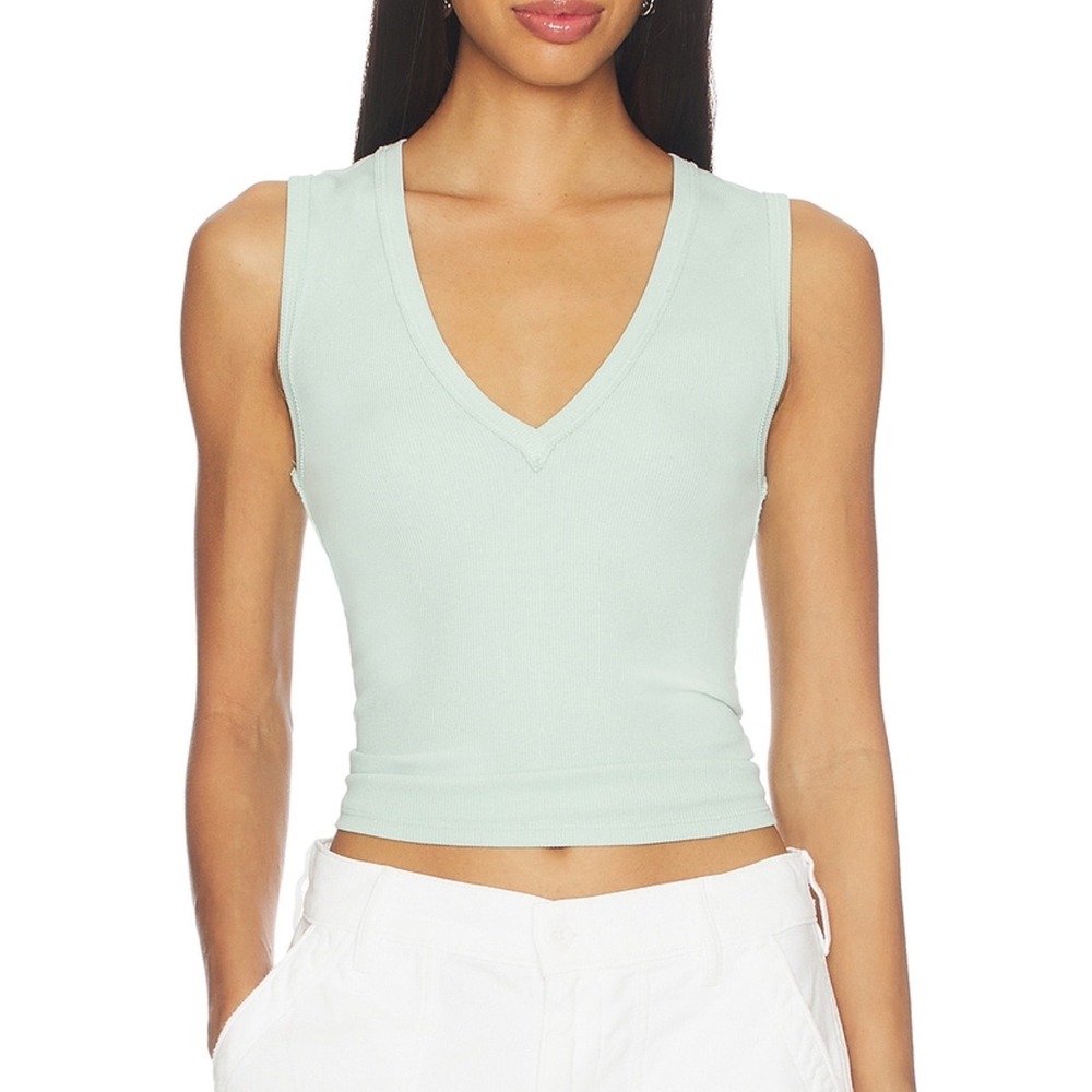 Free People We The Free Muscle Tank Women Medium Cameo Green New With Tags
